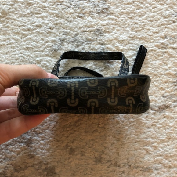 Beige & black leather “nails & screws” coin purse - Picture 3 of 6